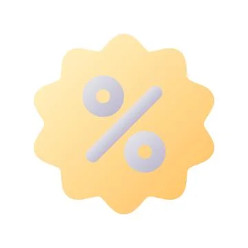 Discount pixel perfect flat gradient two-color ui icon Illustrazione stock