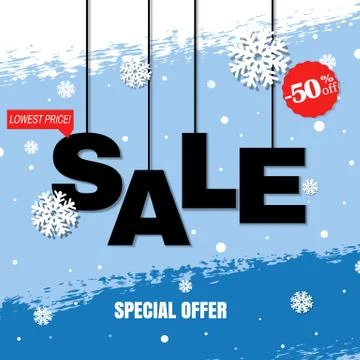 Discount Poster Stock Illustration