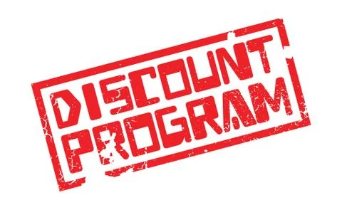 Discount Program rubber stamp イラスト素材