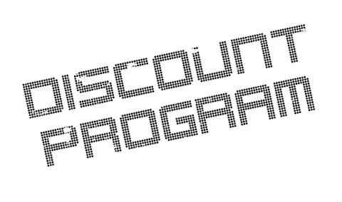 Discount Program rubber stamp イラスト素材