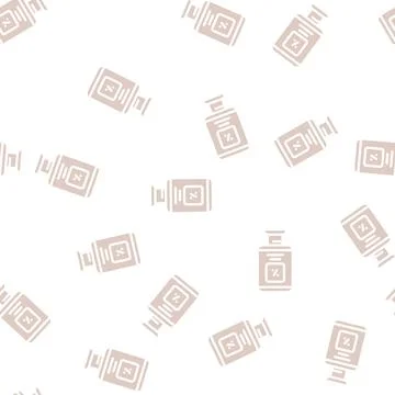 Discount on purchase glyph vector seamless pattern Illustrazione stock
