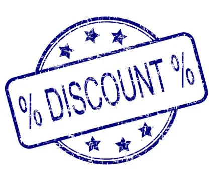 Discount rubber stamp Stock Illustration