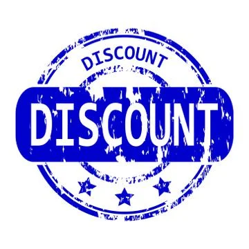 Discount rubber stamp Stock Illustration