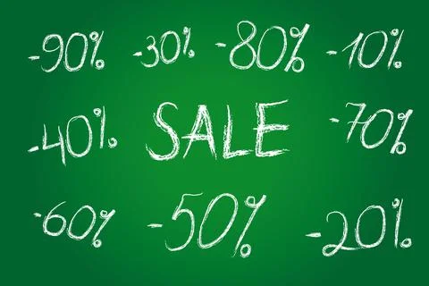 Discount schoolboard Stock Illustration