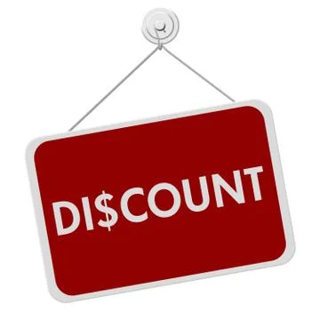 Discount sign Stock Illustration