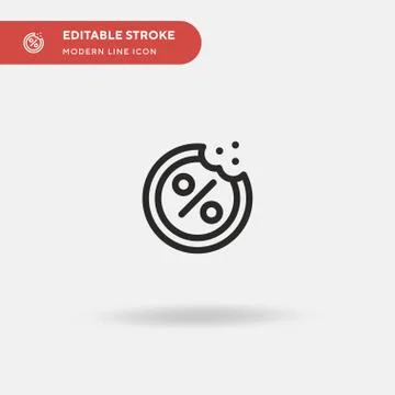 Discount Simple vector icon. Illustration symbol design template for web mobi Stock Illustration