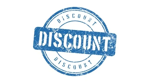 DISCOUNT stamp Stock Footage 1848013