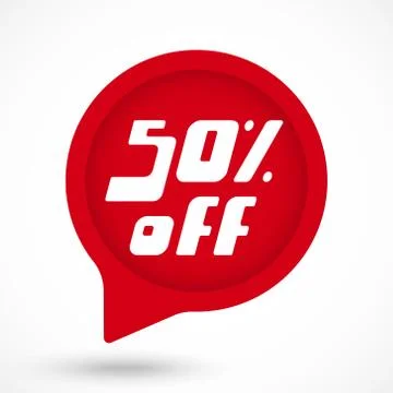 Discount sticker template Stock Illustration