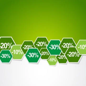 Discount stickers background Stock Illustration