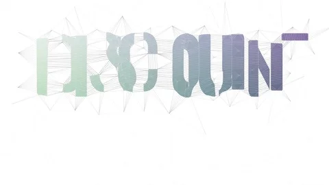 Discount Store Text Morphing Tessellating Looping Meshes Text Morph Stock Footage 109169204