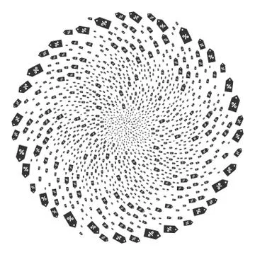 Discount Tag Cycle Exploding Globula イラスト素材