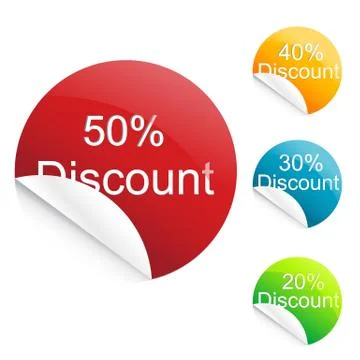 Discount tags Stock-Illustration