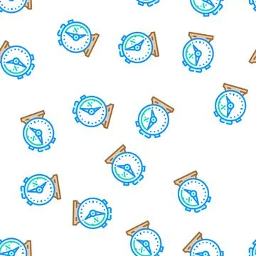 Discount time vector seamless pattern Stock Illustration