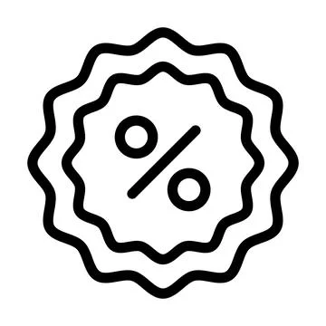 Discount Vector Icon Design Illustration Illustrazione stock
