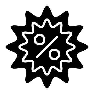Discount Vector Icon Design Illustration Stock Illustration