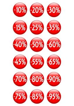 Discount web buttons Stock Illustration