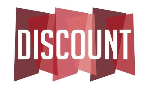 Discount Word Vector Illustration Illustrazione stock