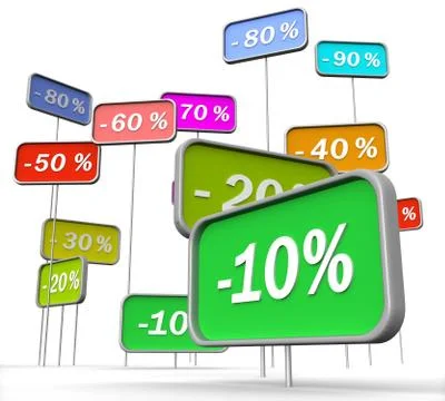 Discounts Stock Illustration