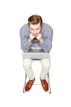 Discouraged young man Stock Photos