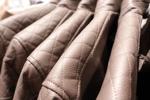 Discover an array of Stylish Quilted Jackets that embody Modern Fashion Trends Foto stock