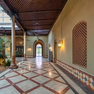 Discover the beautiful interior of Ash Shaliheen Mosque in Bandar Seri Begawan Stock Photos