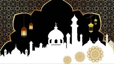 Discover elegant Islamic frame ornament designs to beautify your home Stock Footage 319010802