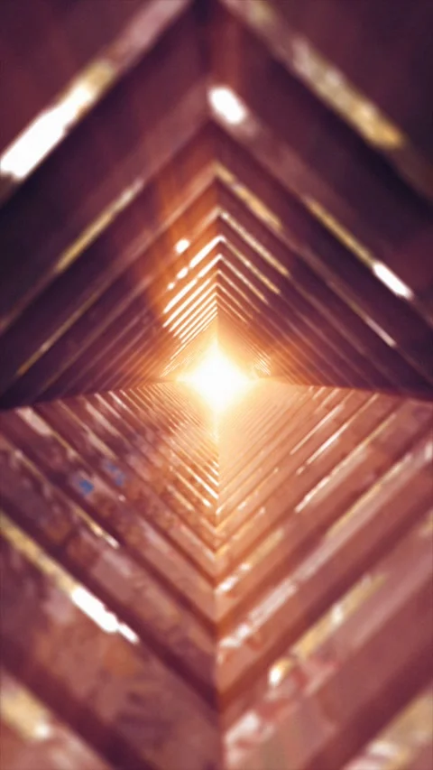 Discover enchanting abstract animations featuring a tunnel of light Stock Footage 314943177
