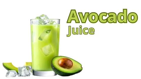 Discover how to make delicious avocado juice at home Stock Footage 337687712