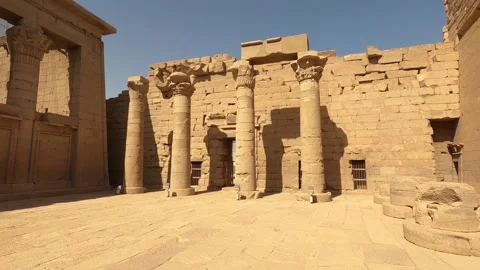 Discover Kalabsha Temple in Upper Egypts Nasser Reservoir Island Stock Footage 317922052