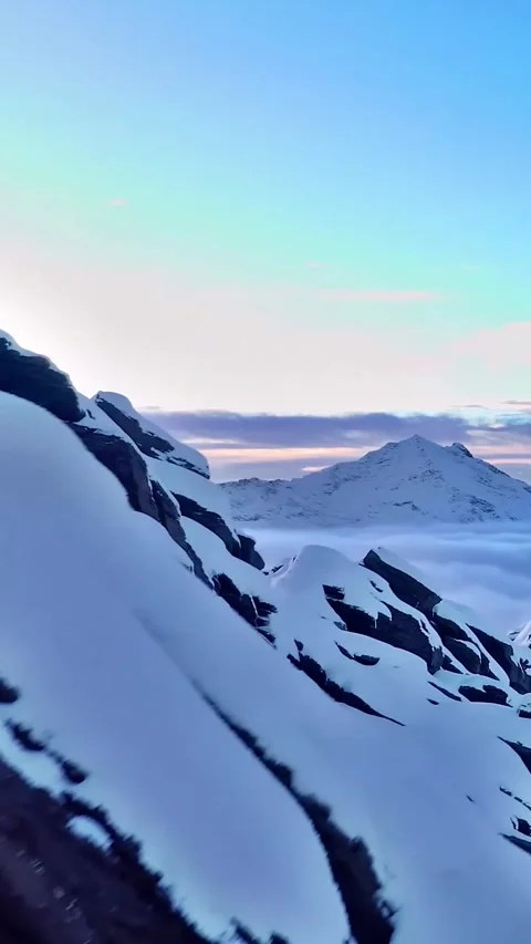 Discover Mount Siguniang from above with a drone in Sichuan China Vídeos de archivo 335074466