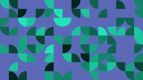 Discover a vibrant abstract geometric pattern featuring varying green and b.. Stock Illustration