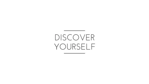Discover Yourself on white background Stock Footage 138705647