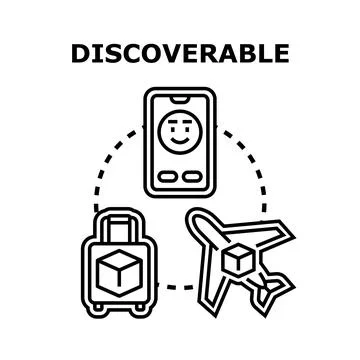 Discoverable concept presenting location tracking and shipment delivery 库存插图