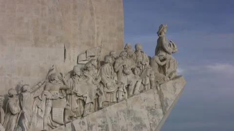Discoveries Monument close up view Stock Footage 20061231