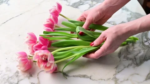 Discovering the beauty of marble surfaces in a modern interior setting with Stock Footage 304044240