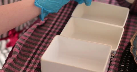 Discovering Easter Eggs and the Step of Egg Painting Process with Beautiful Stock Footage 306067733