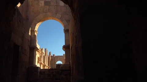 Discovering Jerash Stock Footage 83594875