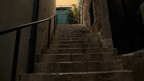 Discovering little streets in Lisbon. Stock Footage 89943387