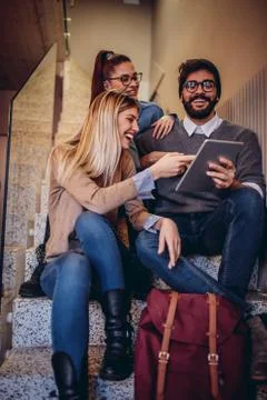 Discovering new things together Stock Photos