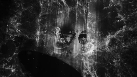 Discovering One's Identity. Psychedelic animation. 스톡 동영상 96107783