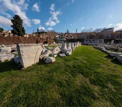 Discovering the Timeless Treasures of Izmir Agora Stock Photos