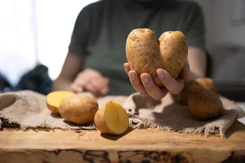 Discovering the World of Unique Potatoes A Captivating Look into Natures Quirks Stock Photos