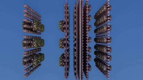 Discovery and exploration of parallel fractals of stripes Stock-Footage 148018067