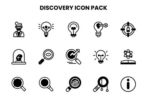Discovery DuoTone Graphics Icons Pack イラスト素材