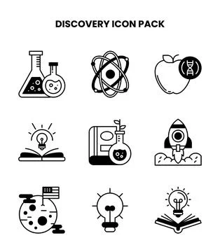 Discovery DuoTone Icons Pack イラスト素材