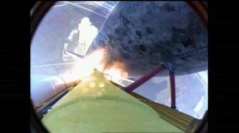 Discovery Launches to the International Space Station Stock Footage