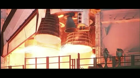 Discovery Lights Up the Night Stock Footage 44550922