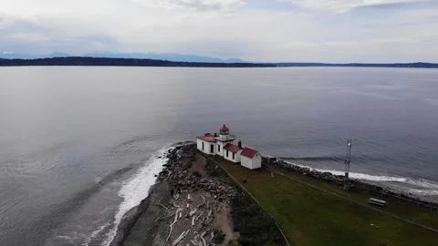 Discovery Park - Seattle, Washington HD Drone Footage Stock Footage