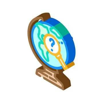 Discovery ship geographical discoveries isometric icon vector illustration Stock Illustration