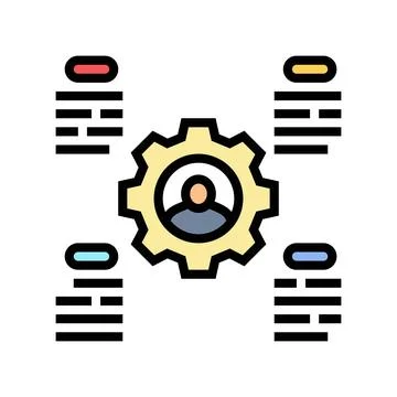 Discovery technical sales engineer color icon vector illustration 스톡 일러스트